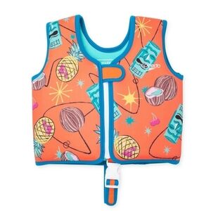 Speedo Kids Swim Aid - Coral and Blue